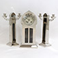 Silver finish Clock Garniture set by WMF